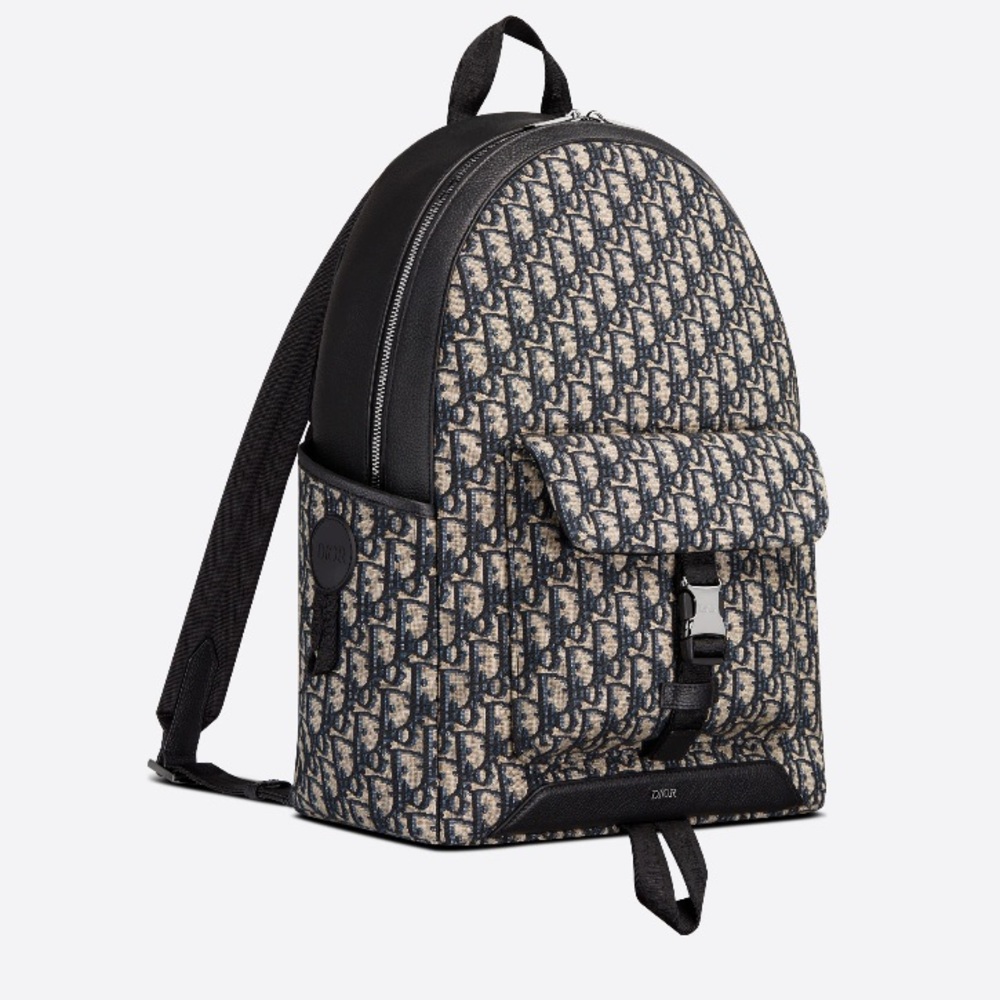 Dior Explorer Backpack Beige & Black Dior Oblique Jacquard C - Picture 1 of 12